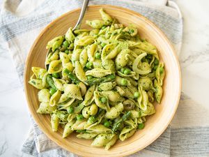 Bowl of Green Goddess Pasta Salad 