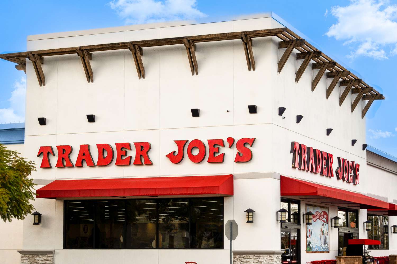 Outside view of a Trader Joe's store