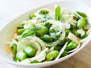 Fava Bean Fennel Salad with Parmesan
