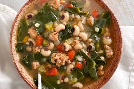 Bowl of good luck soup