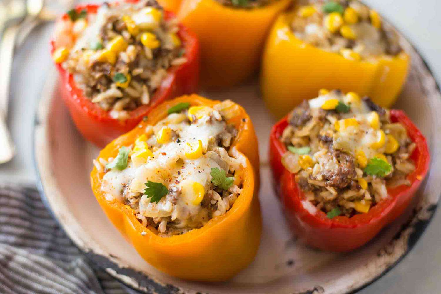 Slow Cooker Stuffed Peppers