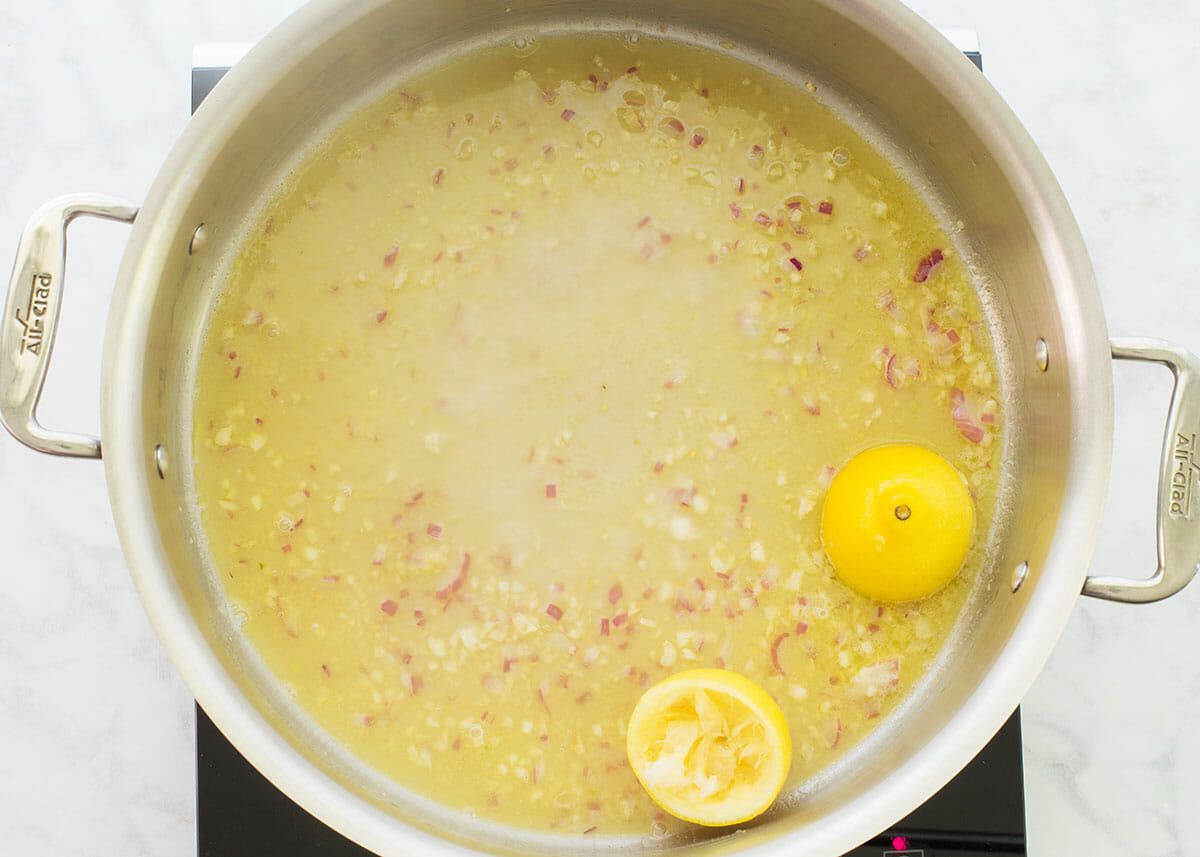 Salmon Angel Hair Pasta Recipe add the lemon juice