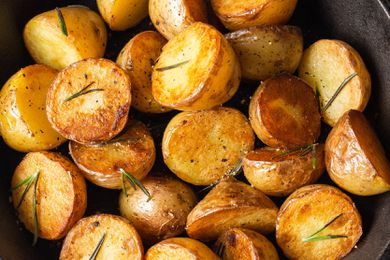 Potatoes in a skillet