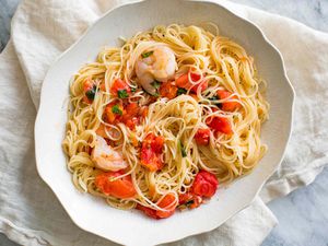 Pasta Pomodoro with Shrimp