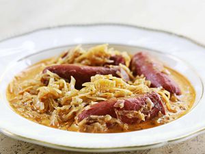 Franks and Sauerkraut Paprikash