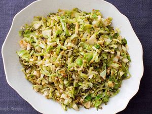 Shaved Brussels Sprouts with lemon recipe