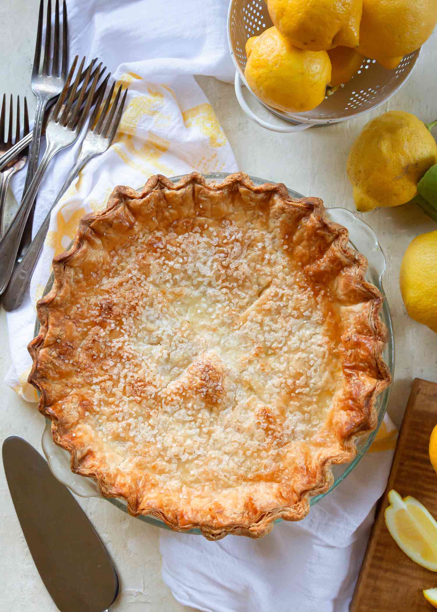 A whole Lemon Shaker Pie
