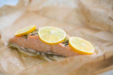 Salmon and Fennel Baked in Parchment