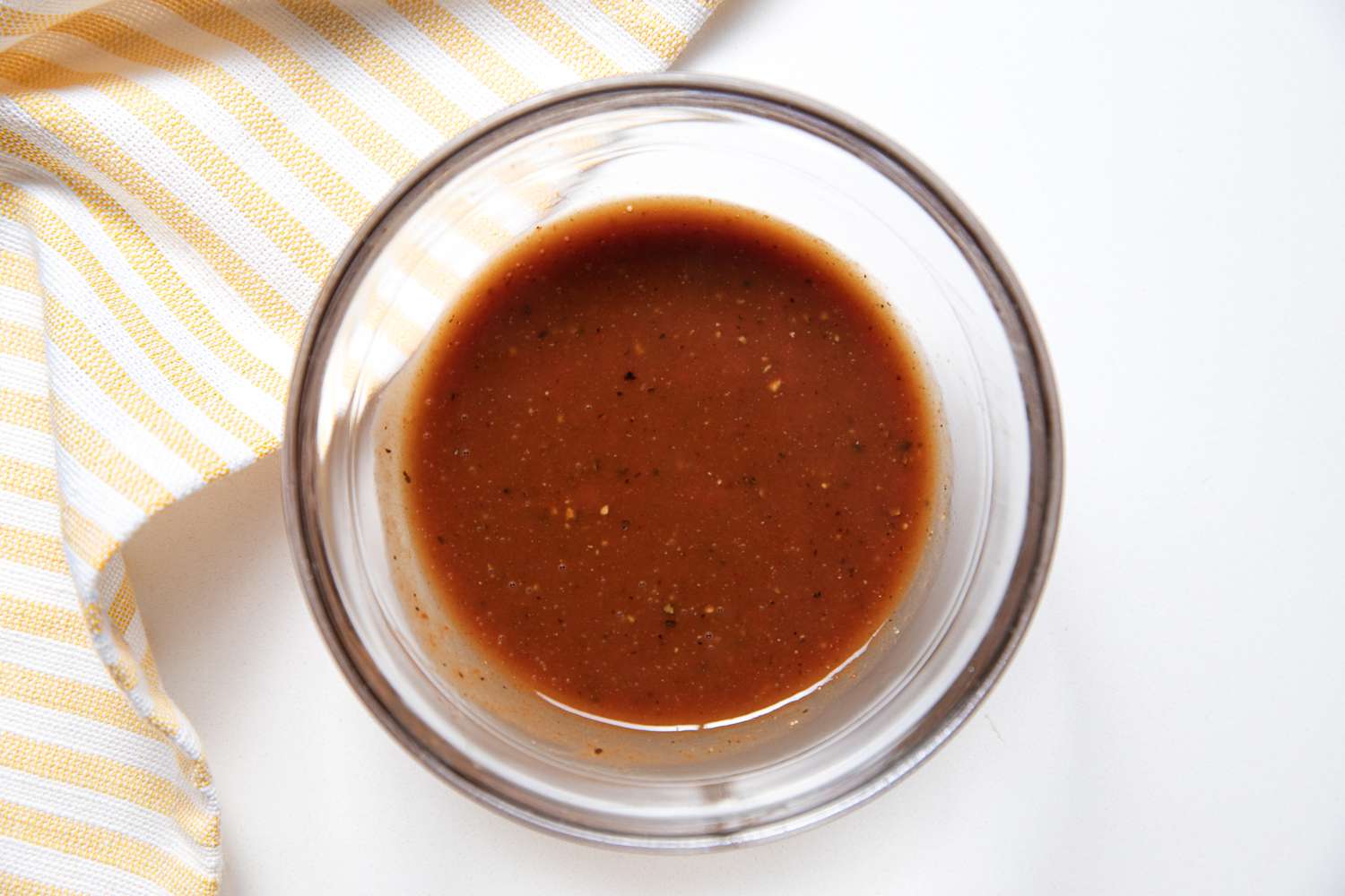 Bowl of Marinade for Lok Lak Recipe