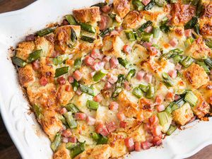 Ham and Asparagus Strata
