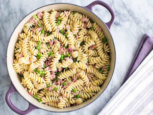 Pasta with Ham and Peas