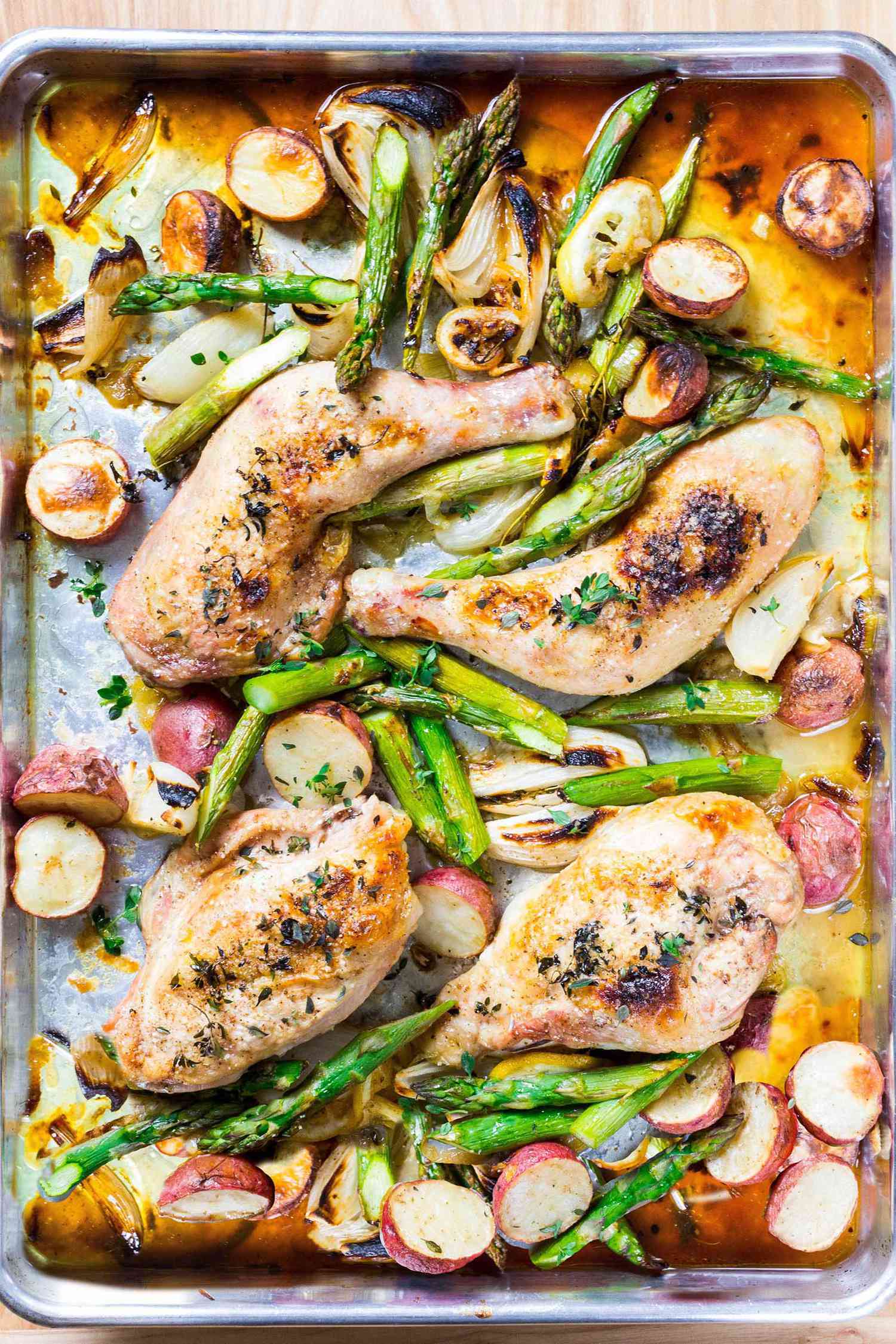 Sheet Pan Chicken with Asparagus and Potatoes