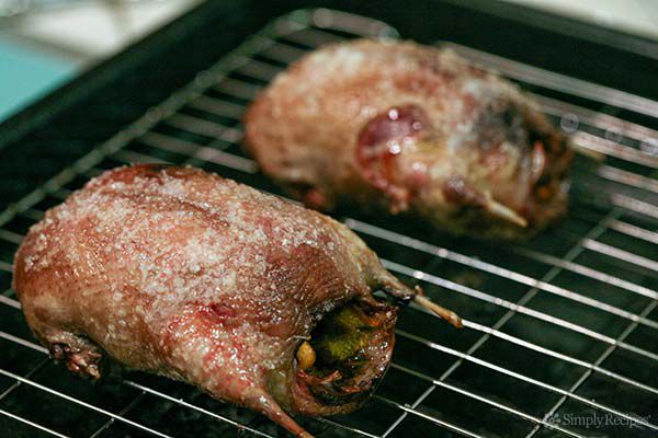 after roasting, let the wild duck rest for 10 to 15 minutes