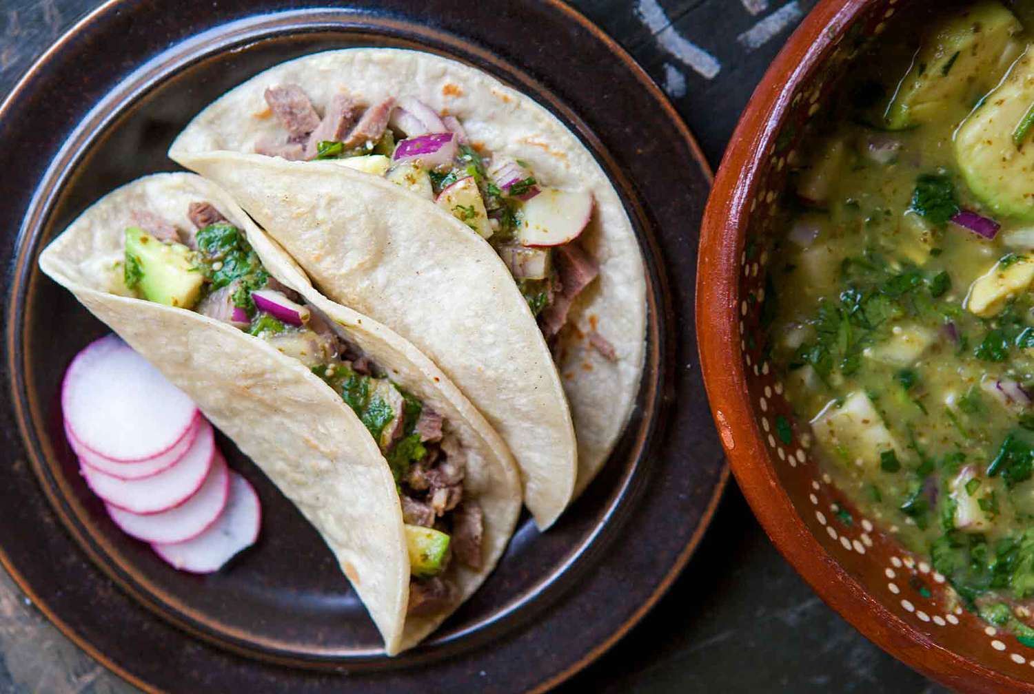 Beef Tongue Tacos