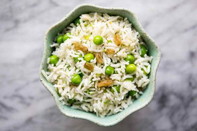 Basmati Rice Salad with Peas and Mint