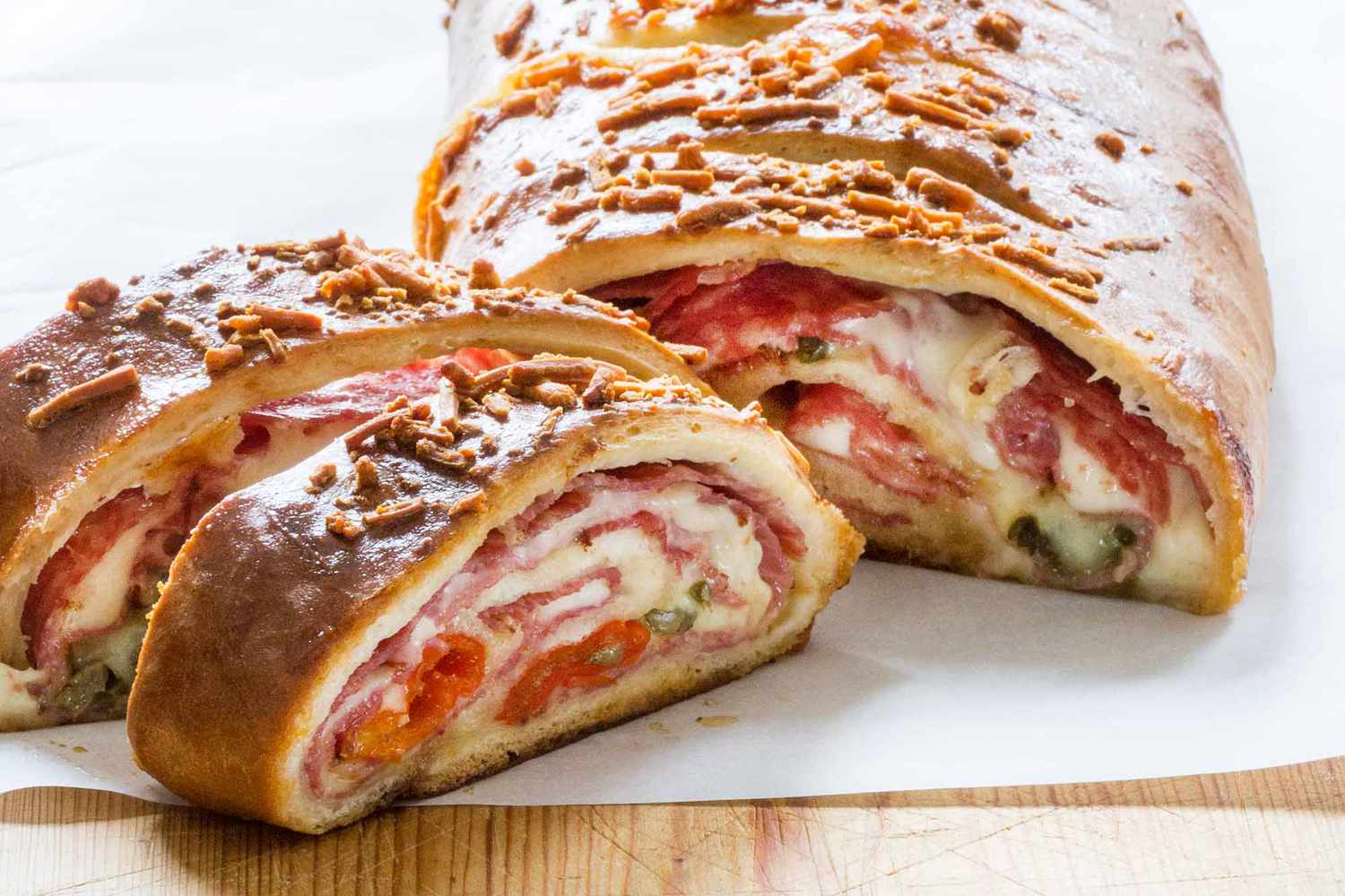 Meat and Cheese Stuffed Stromboli