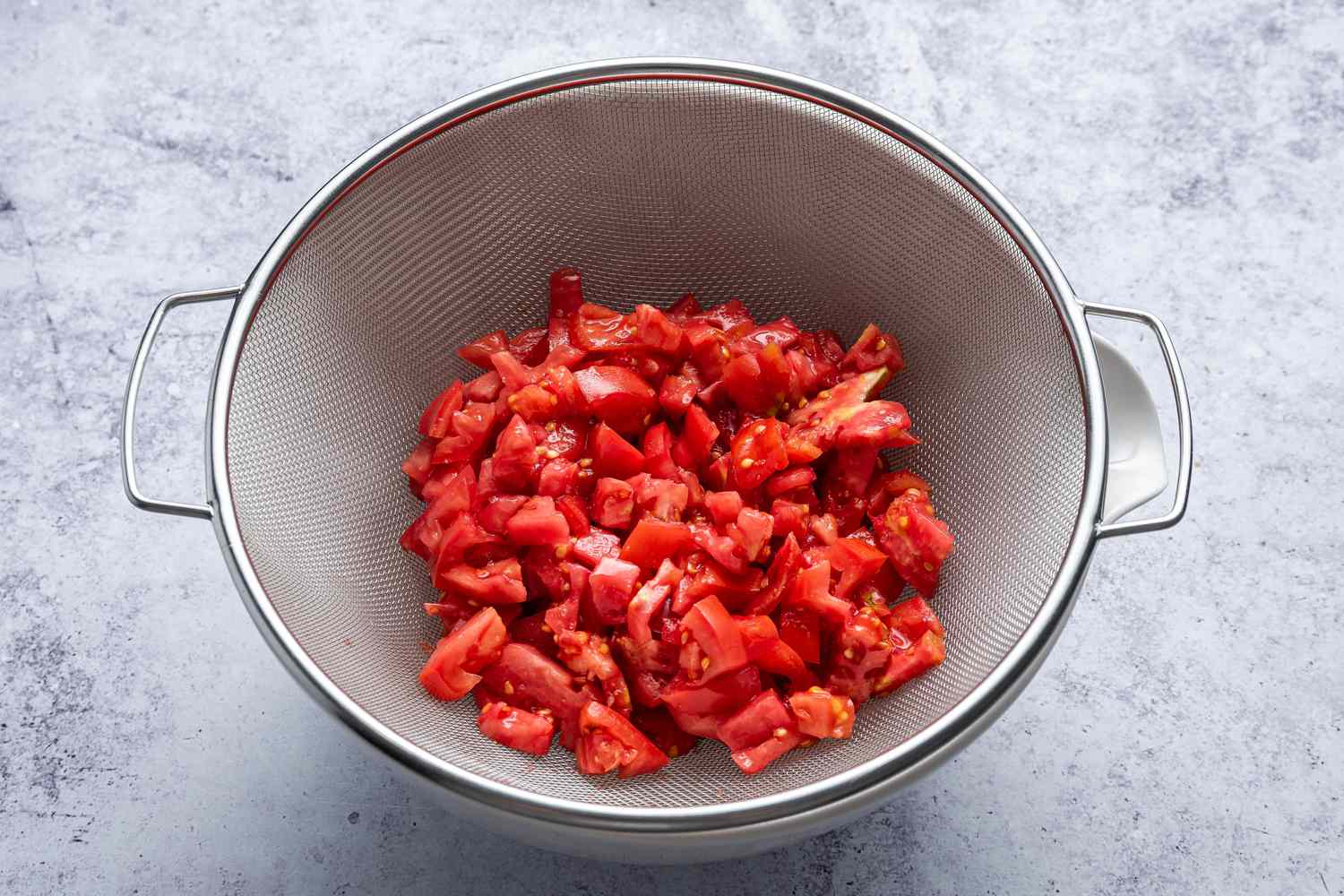 Salted and Drained Tomatoes for Tomato Pie Recipe