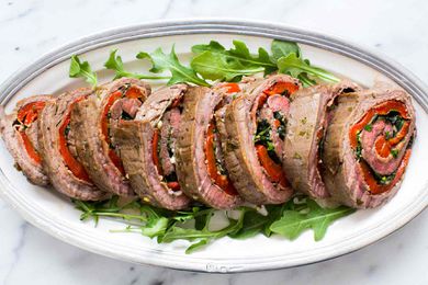 Best Steak roll-ups on a plate