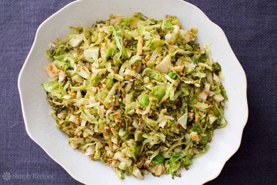 Shaved Brussels Sprouts with lemon recipe