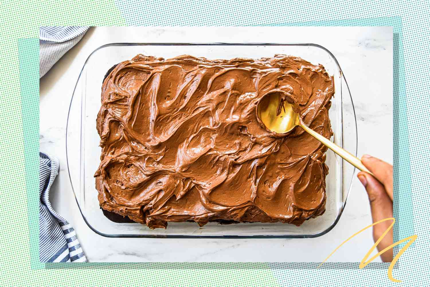 Chocolate Cake in baking dish
