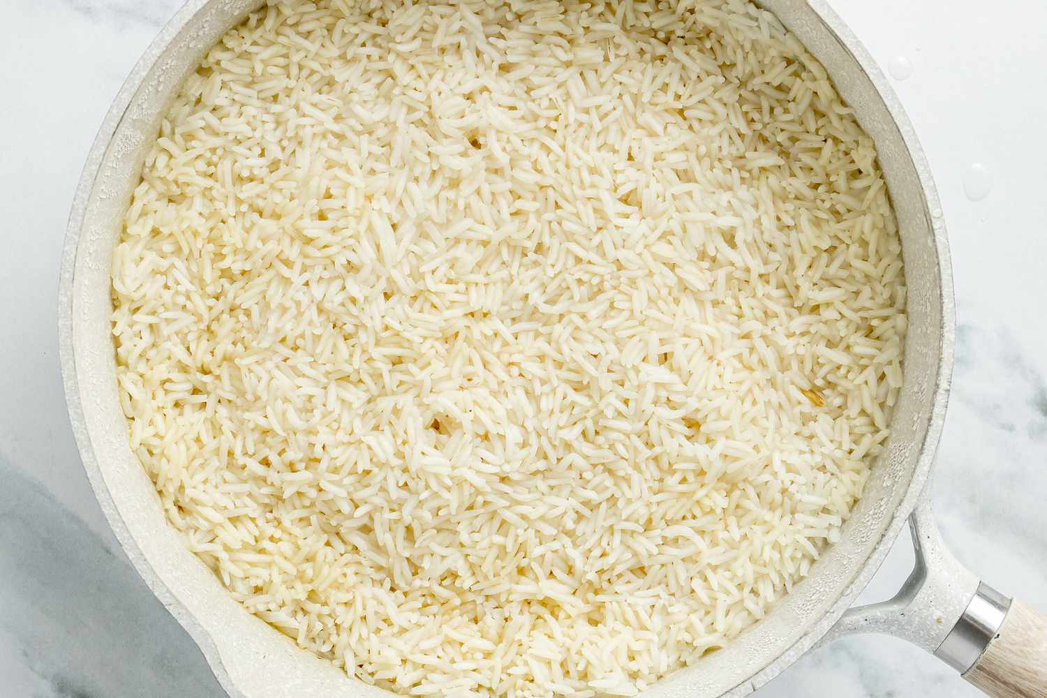 Cooked Rice in a Pot for Dirty Rice With Shrimp Recipe