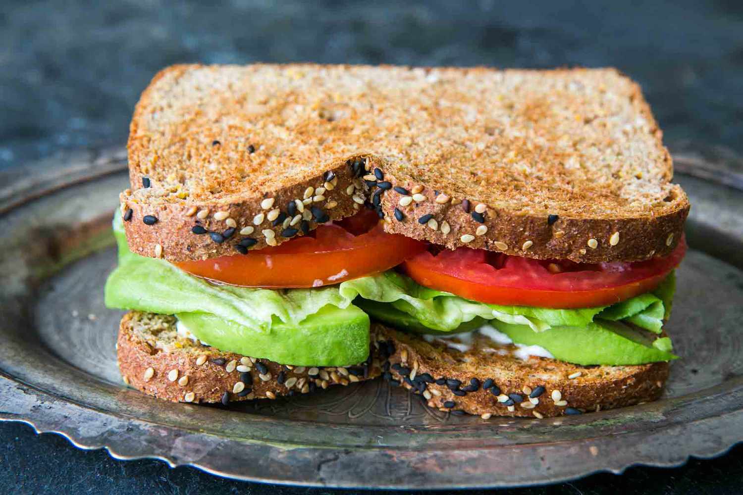 Avocado Lettuce Tomato Sandwich