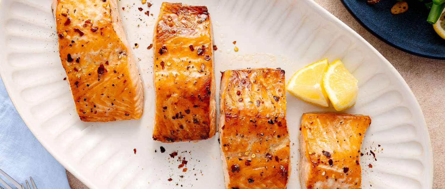 Brown sugar glazed Salmon