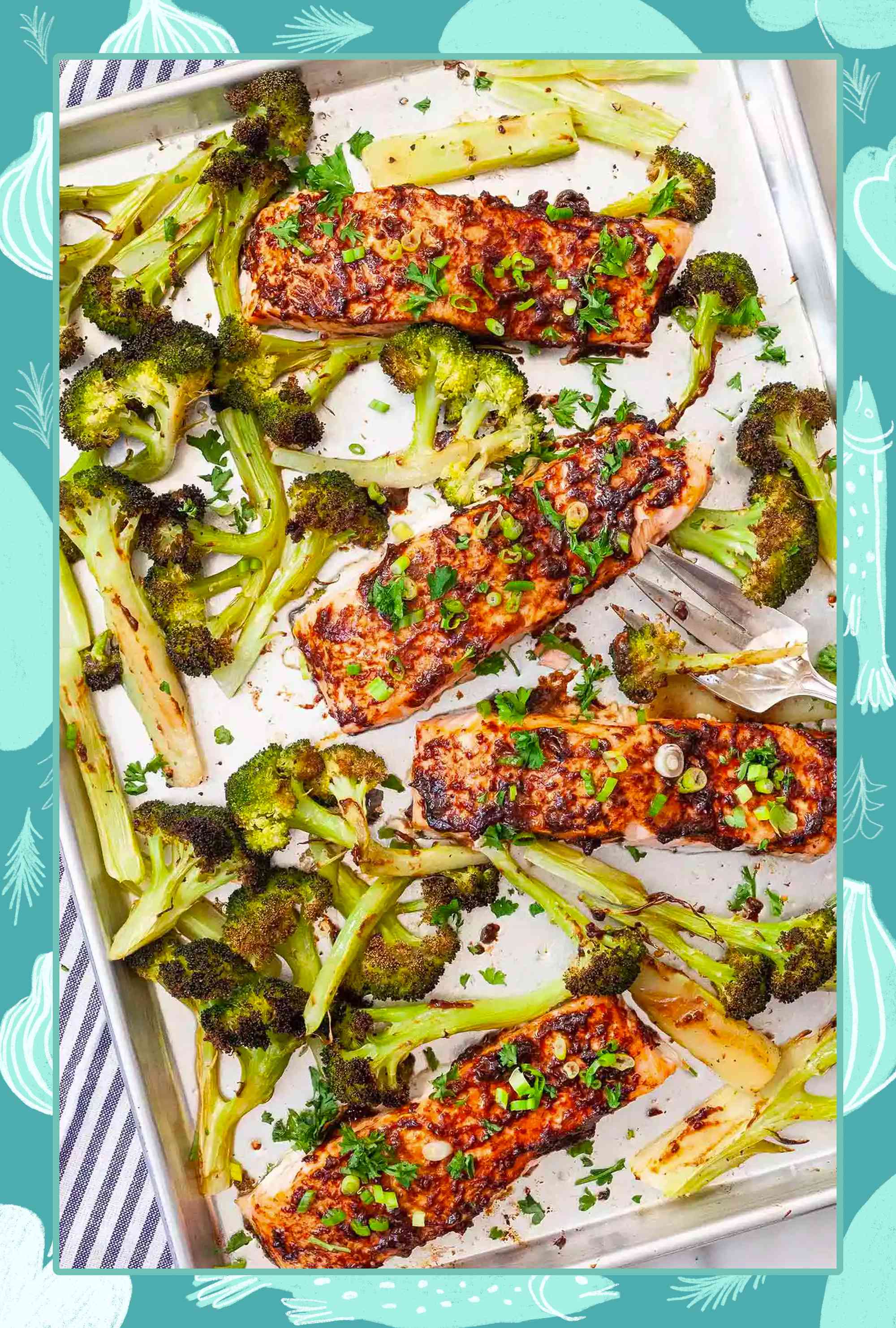 Sheet pan salmon