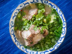 Hawaiian Oxtail Soup in a bowl
