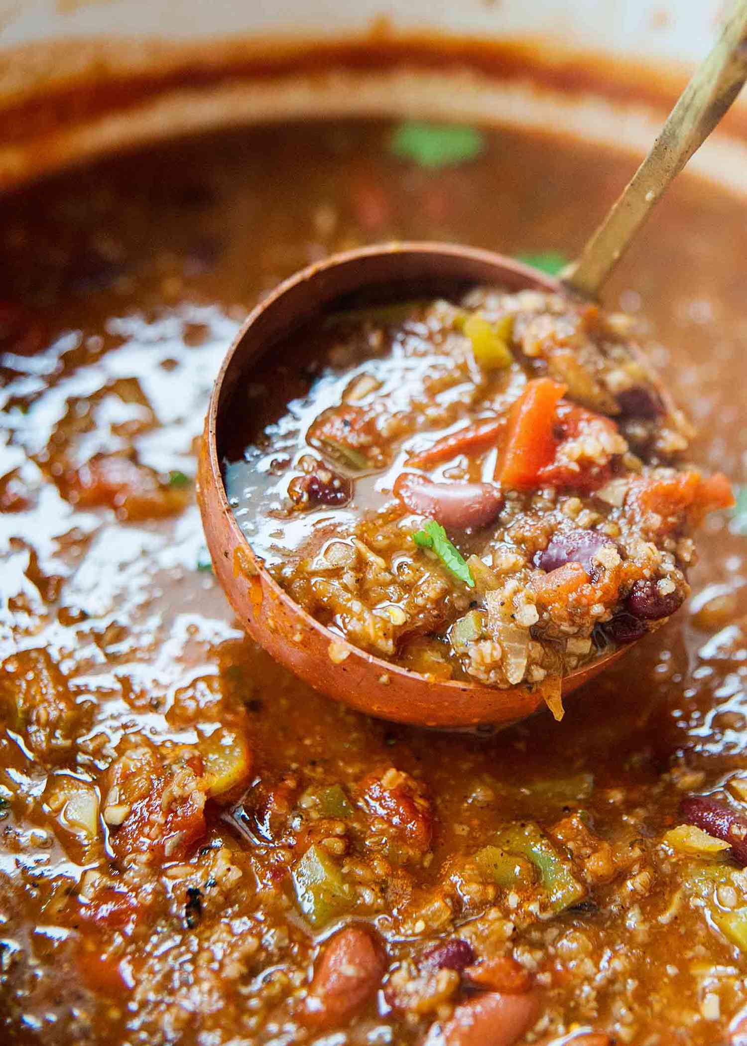 Vegetarian Chili with Bulgur Wheat