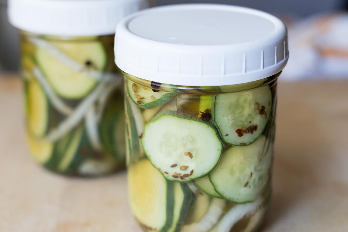 With lids on, let the jars cool to room temperature before refrigerating the homemade pickles