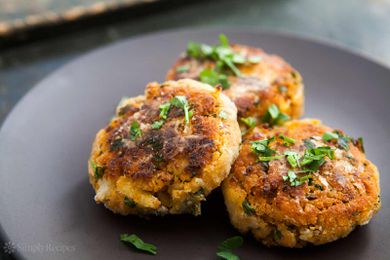 3 Shrimp Cakes on plate
