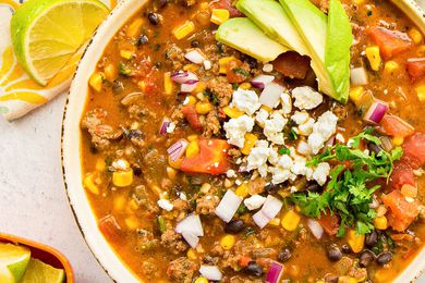 Stovetop taco soup