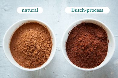 natural vs. dutch-process cocoa powder