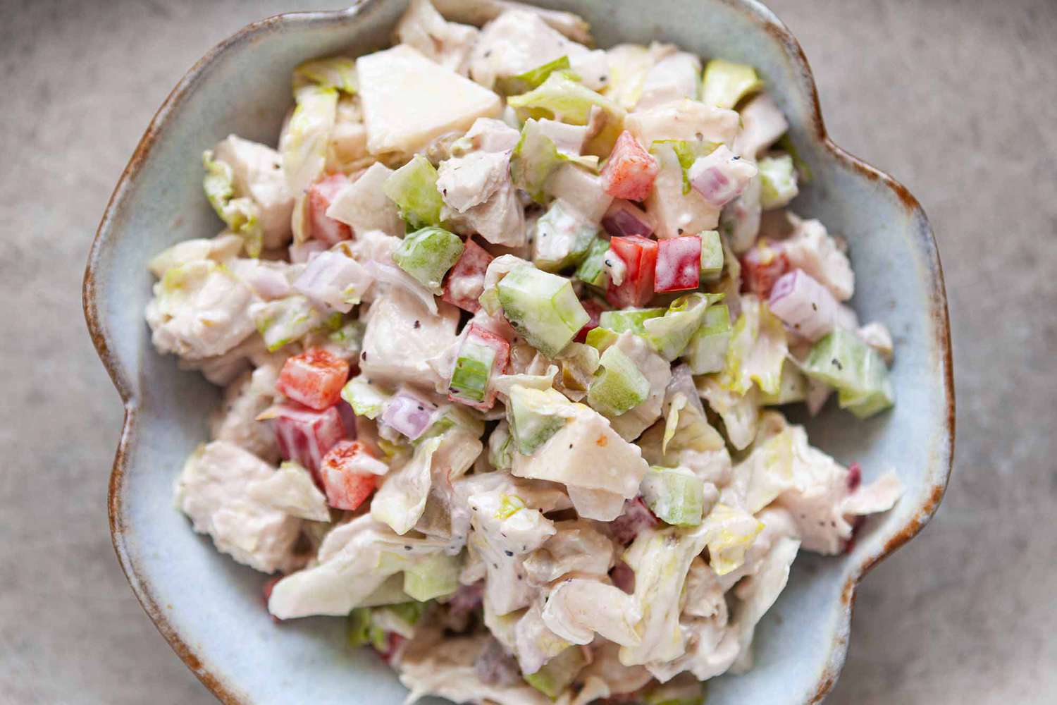 Chicken Salad with celery and bell pepper