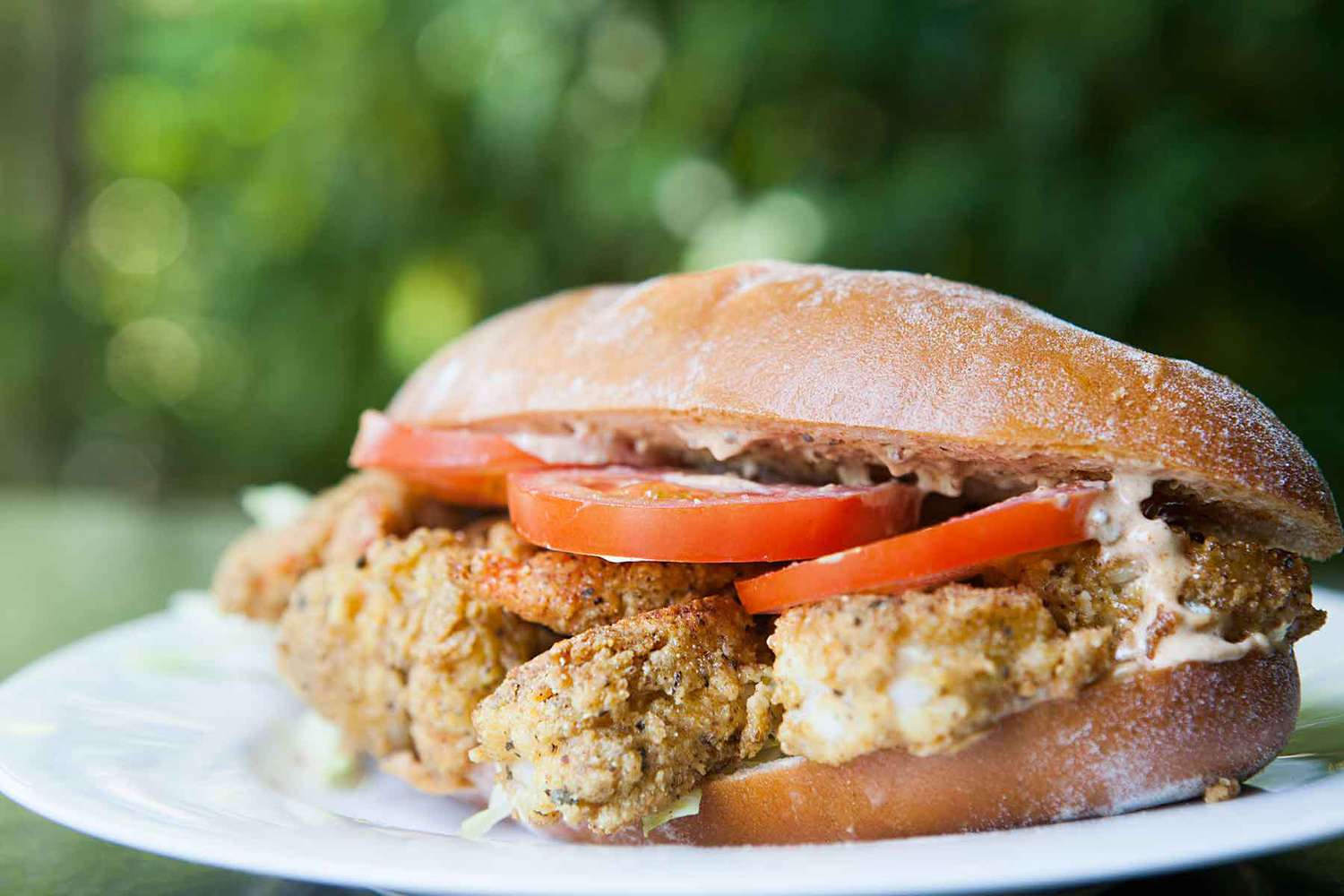 Shrimp Po Boy Sandwich