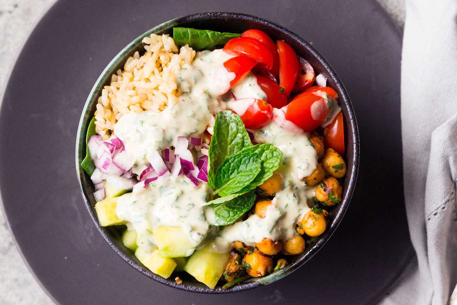 Mediterranean Chickpea Buddha Bowls