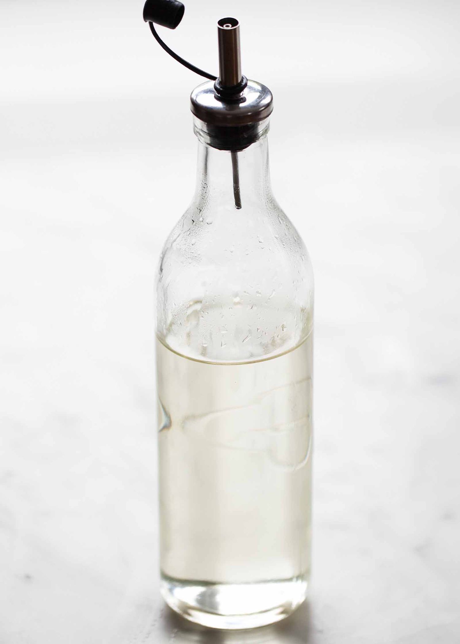 A bottle of simple syrup will keep for 1 month in the refrigerator