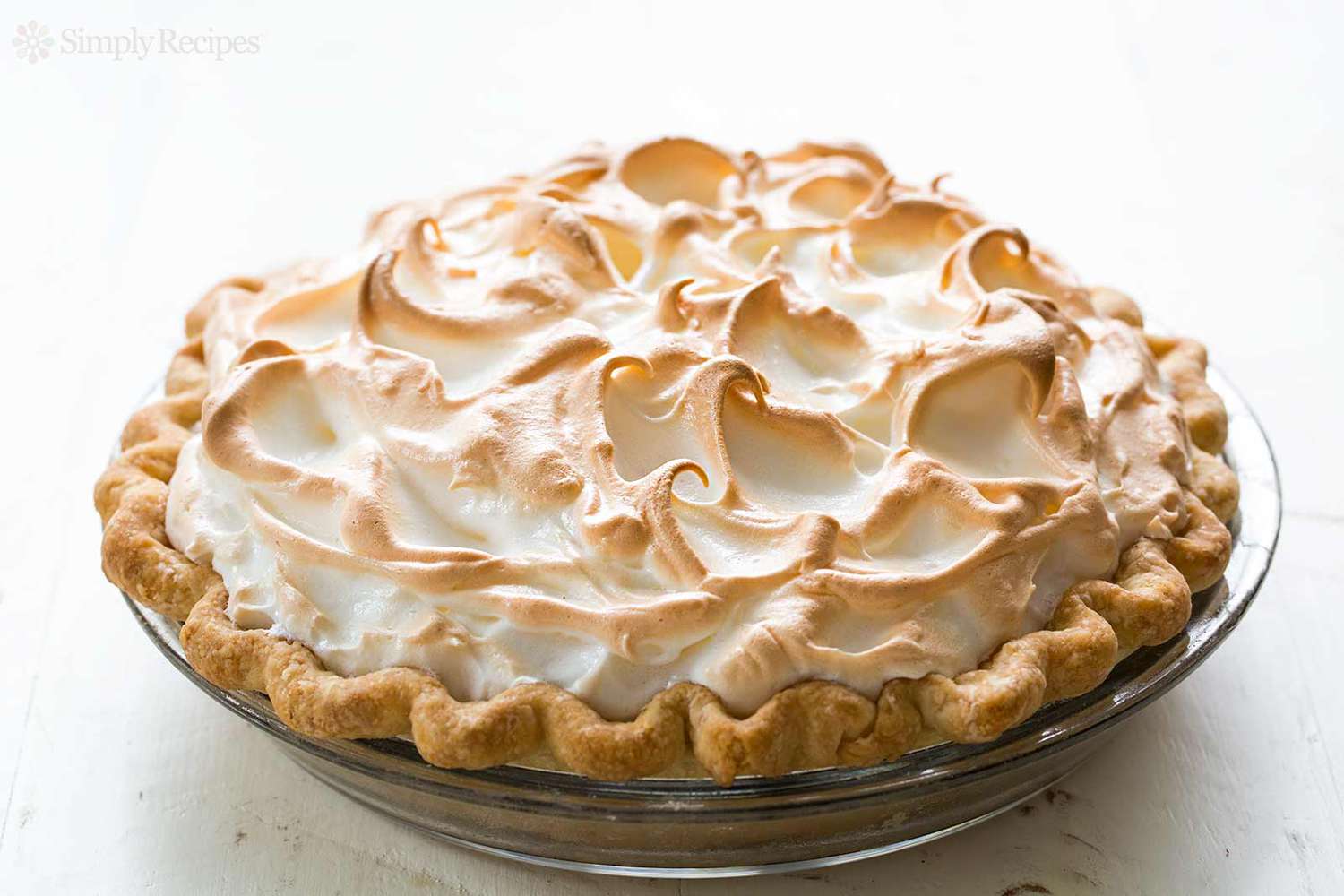 Lightly Browned Meringue on a Lemon Meringue Pie