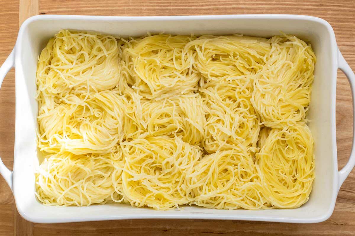 Roasted Chicken on Angel Hair
