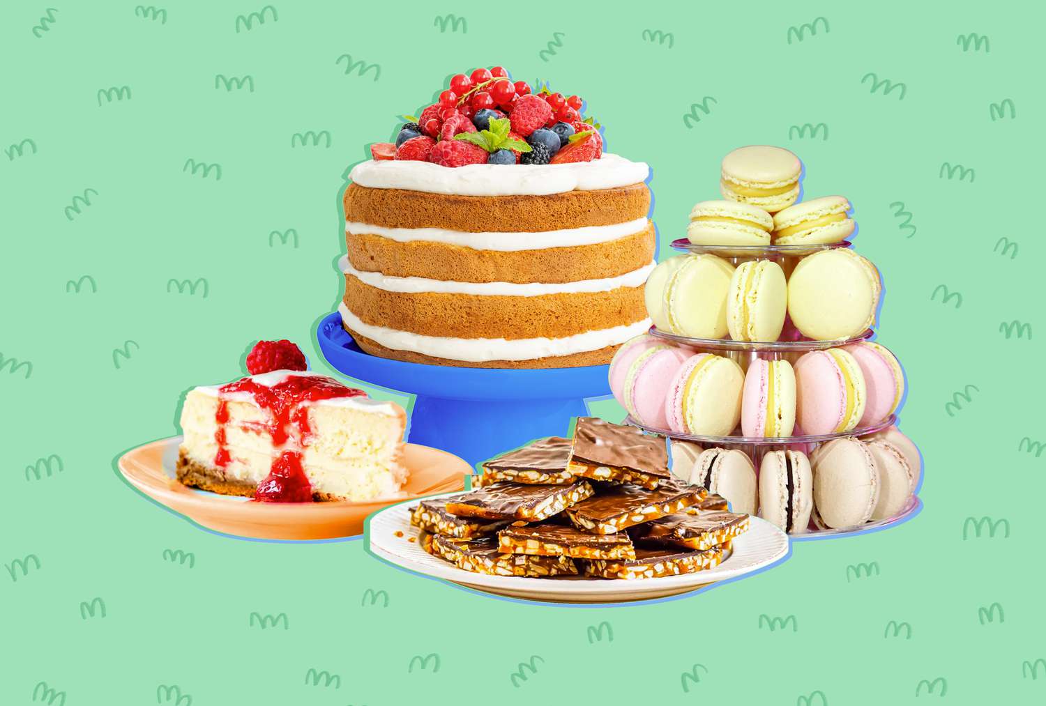 dessert treats on a table