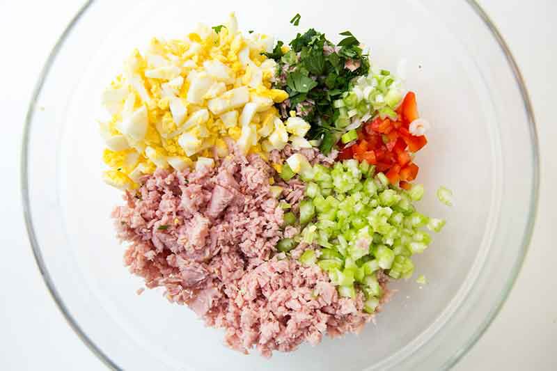 ingredients in ham salad