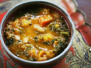 Kale and Roasted Vegetable Soup