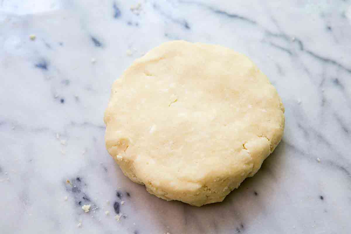 form dough into a disk