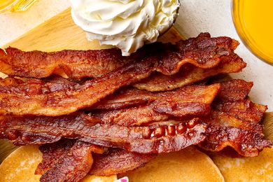 Bacon on a platter
