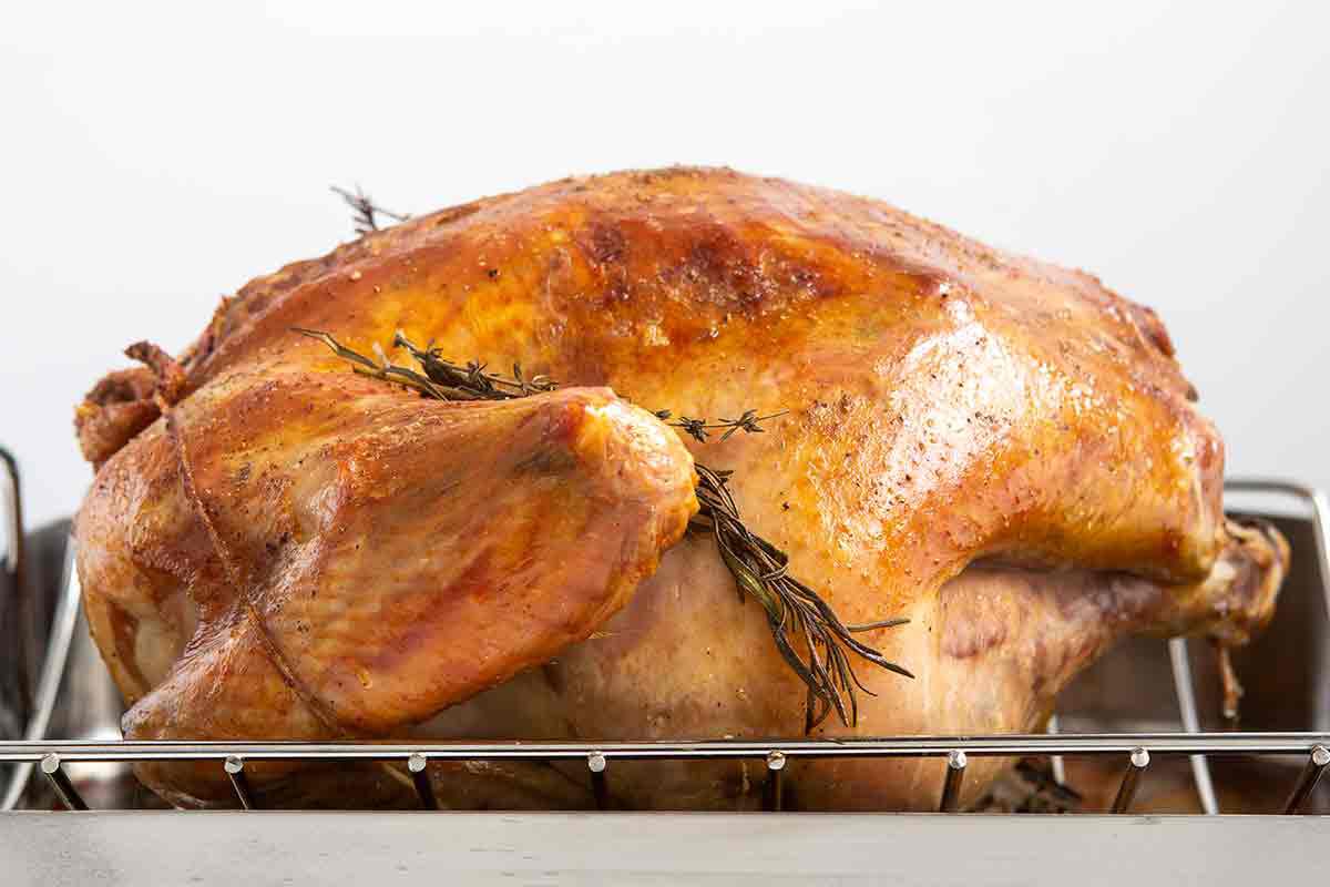 Roast Turkey Cooling in Pan