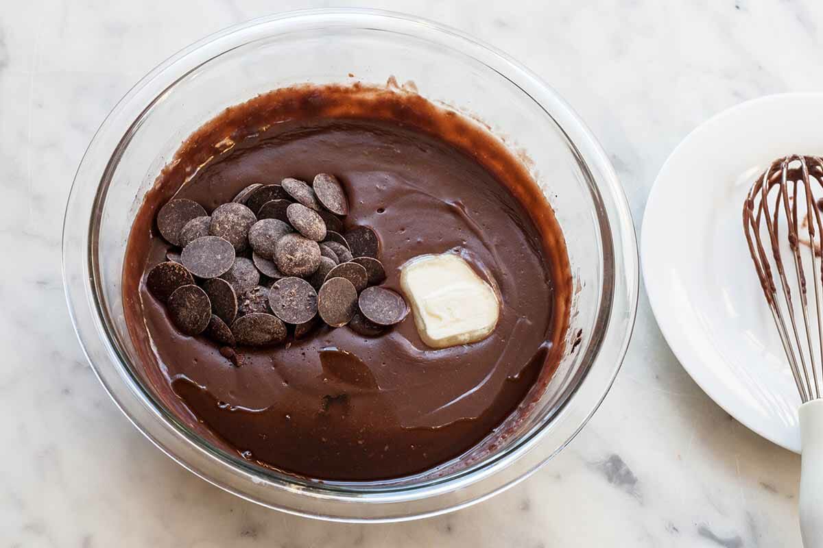 Chocolate Pudding Recipe Whisk in Chocolate and Butter