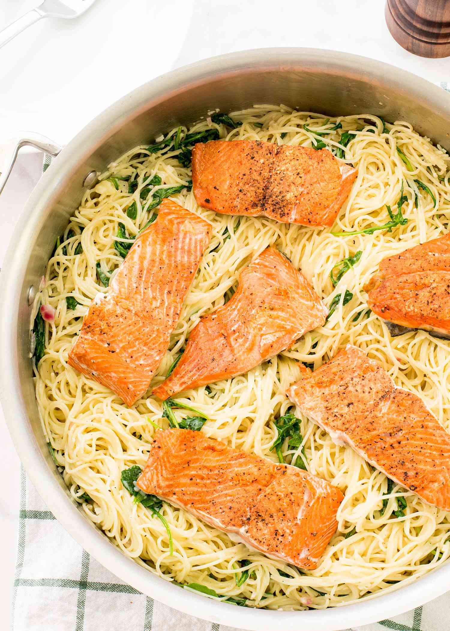 Easy Salmon Recipe with Pasta