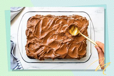 Chocolate Cake in baking dish