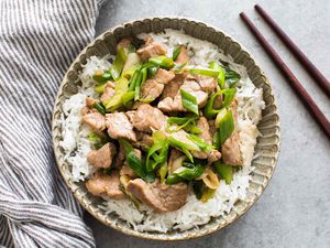 Pork Stir Fry with Green Onion
